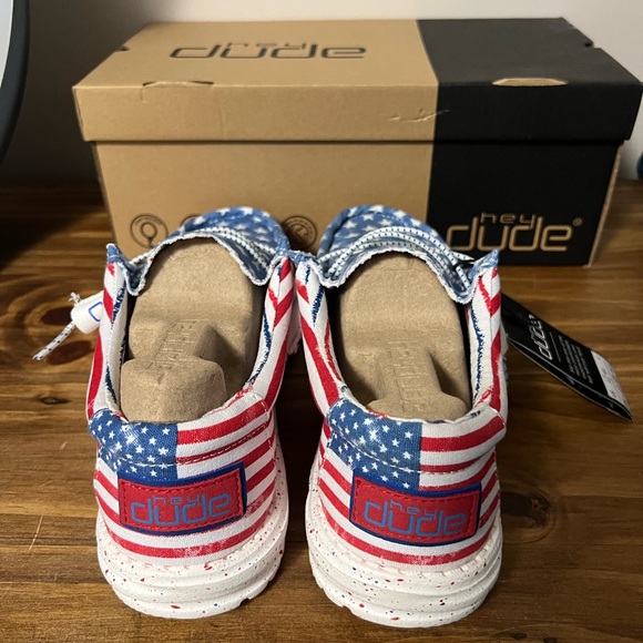Hey Dude Stars and Stripes Shoes - Picture 4 of 8